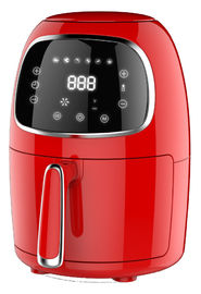 Sartén roja compacta del aire del poder, mini sartenes del aire de 2 litros para el uso en el hogar