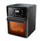 Color negro/azul/anaranjado del aire caliente del horno limpio fácil de la sartén con la luz interna