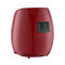 Sartén roja sin aceite 1500w 4.6L del aire de Digitaces con el CE ROHS de la protección del sobrecalentamiento certificado