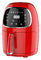 Sartén roja compacta del aire del poder, mini sartenes del aire de 2 litros para el uso en el hogar